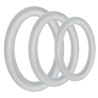 RockSolid by Doc Johnson Lot de 3 Cockrings Tri-Pack Gasket Transparents